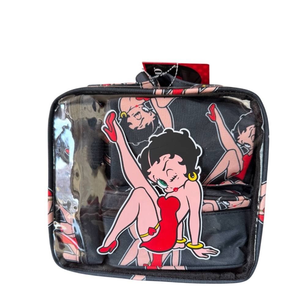 Betty Boop Black and Red Cosmetic Bag